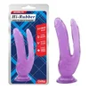 Dildo dupli Hi Rubber Purple