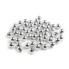 Plastične voščene kroglice / biseri Glance Metallic O6 mm - srebrna (500 g)