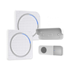 Solight 1L67AD - SET 2x bežično zvono 230V/3xAAA IP56 belo