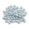 Stekleni voščeni biseri O6 mm - golobje modra (50 g)