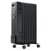 Oljni radiator 2000W električni radiator 9 reber termostat črne barve