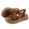 Mona Shoes Ženske sandale, Soft uložak, Kožne, Braon