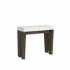 Ityhome Ityhome 90 x 77 konzolna miza bela/rjava, (20847680)