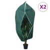 Navlake za biljke od flisa s patentom 2 kom 70 g/m2 1,55x1,55 m