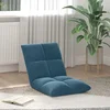 vidaXL Tlorisni stol Modra 50 x 61 x 57 cm Žamet