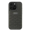 Audi Ovitek Audi iz sintetičnega usnja za iPhone 16 Pro 6.3 črn/črn trdi AU-TPUPCIP16P-GT/D2-BK