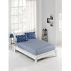 Aberto Design Set čaršaf i 2 jastučenice Ucgen, 160x200+20 cm , Plavo-bela