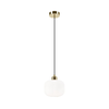 Lestenec na vrvici HARMA 1xE27/15W/230V pr. 20 cm bela/zlata
