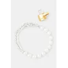 Srebrna zapestnica AMBUSH Pearl Padlock Bracelet