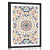 Plakat s paspartujem edinstveni etno vzorec - 40x60 silver