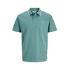 JACK & JONES Majica JJEAUSTIN cijansko modra/bela