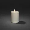 Konstsmide Christmas LED sveča IP44 kremno bela gladka Višina 13 cm - smetana bela - Plastika