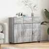 Kreveta s policom FLORIN Siva Sonoma 88,5 x 30,5 x 73 cm