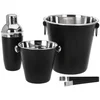 EXCELLENT Barmanski set 4 kosi iz nerjavečega jekla črne barve KO-A12405600