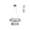 LED prigušiva luster na sajli LED/65W/230V 3000-6500K hrom + daljinski upravljač