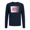 Jack & Jones Junior Majica dug rukav za dečake JJECORP, teget