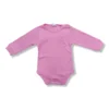 Izvor Bodi za bebe sa dugim rukavima, Roze