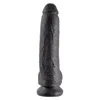 King Cock Dildo King Cock 23 cm, črn
