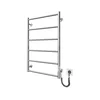 Peškirni rebrasti radijator CLASSIC 110W/230V 81x52 cm, nerđajući čelik/sjajni hrom, desna