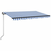 Tenda na ručno uvlačenje 400 x 350 cm plavo-bijela