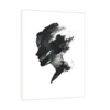 Canvas Slika na platnu Crno beli portret 30x40cm, Sa ramom, Beli