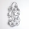 Wallity Zidna dekoracija Faces-APT743 M, 58x79 cm, 1.2 mm, Crna