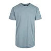 Long T-shirt in the shape of dust blue