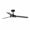 FARO 34261 - LED plafonski ventilator BARTH LED/24W/230V crna + daljinski upravljač