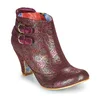 Irregular Choice Gležnjarji THINK ABOUT IT Bordo