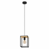 EGLO Viseća lampa LIBERTAD E27 18 cm crna/drvo 99795