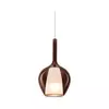 Ideal Lux - Luster na sajli KALIQUE 1xE27/42W/230V, O 18 cm, zadimljeno staklo u bakarnoj boji