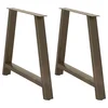 Noge za blagovaonski stol A-oblika 2 kom 90 x (72-73) cm Čelik