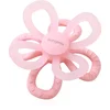 BABYONO Silikonski zobotrebec Flower - roza