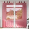Voile zavjese s petljama 2 kom. vinsko crvene 140x225 cm