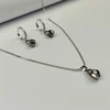 Alp Crystal Set ogrlica i minđuše PDR15 SN, Crni