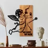 Wallity Zidna dekoracija Wine & Eros, 57 x 58 x 3 cm, Smeđa
