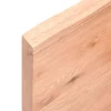 Kupaonska radna ploča svjetlosmeđa 100x30x(2-4) cm masivno drvo