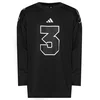 adidas Majica z dolgimi rokavi Stadium Jersey KF7320 Črna Loose Fit