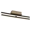 Rabalux Luster Demir, LED, 16W, 4000K, 41x13cm, Crni