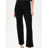 Sinsay - Pantalone ravnog kroja od roma materijala - crno