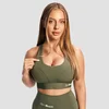 GymBeam Combat Sports Bra Olive Grey