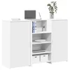 Recepcijski stol bijeli 155x50x103,5 cm od konstruiranog drva