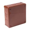 shumee 051-02 rjava škatla brez priključkov z breznavojnimi uvodnicami 12-vhodna dimenzija/zunanjost 118x118x46 mm IP55 ViPlast 7304