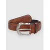 Donut Faux Leather Belt medium brown
