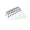 Pastry piping bag with 26 nozzles - Kitchen Craft