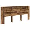 Vidaxl Posteljna glava Star les 220 x 18,5 x 102,5 cm Konstruiran les
