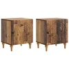 Noćni ormar 2 pcs Staro drvo 43 x 34,5 x 50 cm
