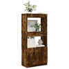 Visoka komoda boja hrasta 63x33x140 cm od konstruiranog drva
