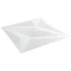 Zidne panele 12 pcs Bijela zvijezda 50 x 50 cm XPS pjena
