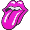 The Rolling Stones Classic Tongue Pink Našitek za šivanje Pink 8,4 x 5,8 mm